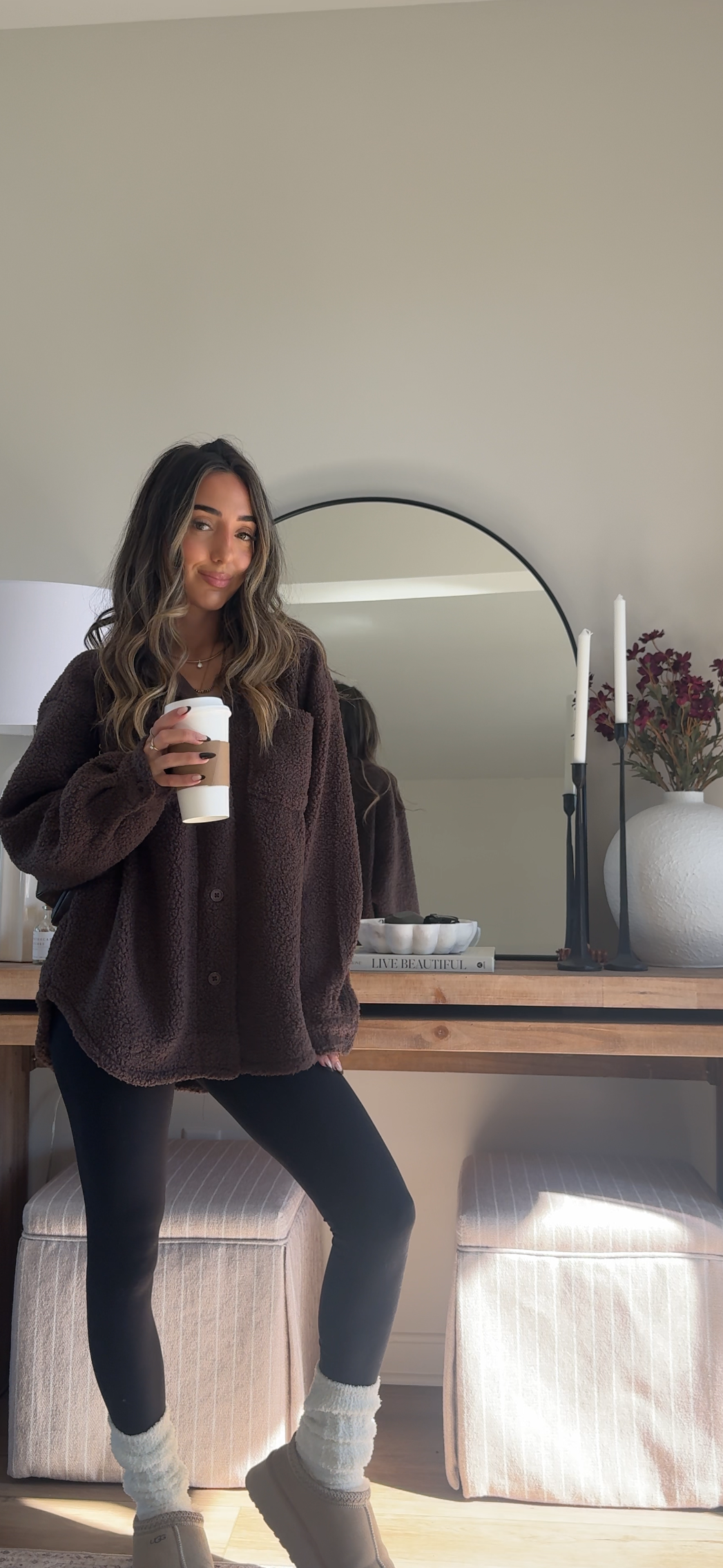 Espresso Sherpa Shacket