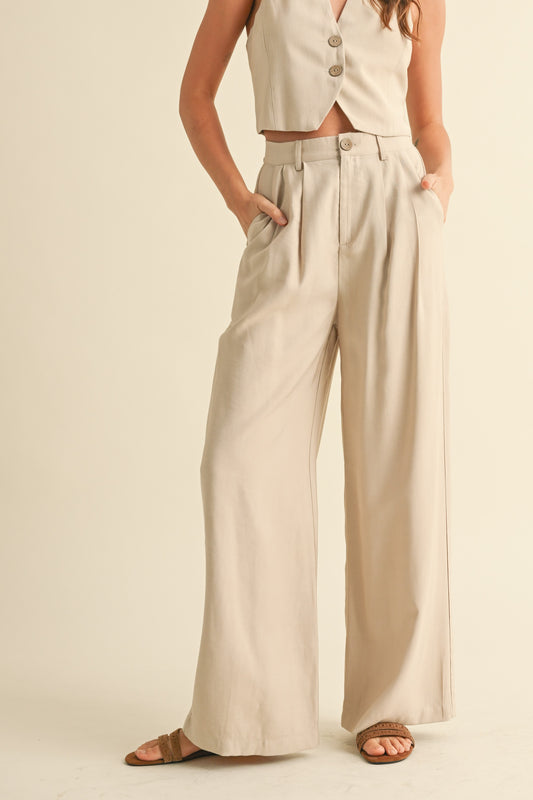 Sofia Wideleg Trousers