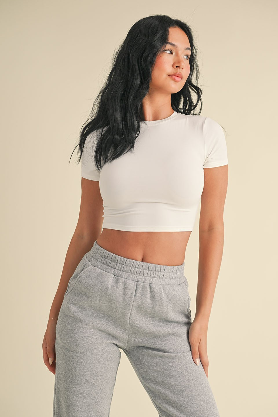 Buttery Knit Crewneck | Whtie