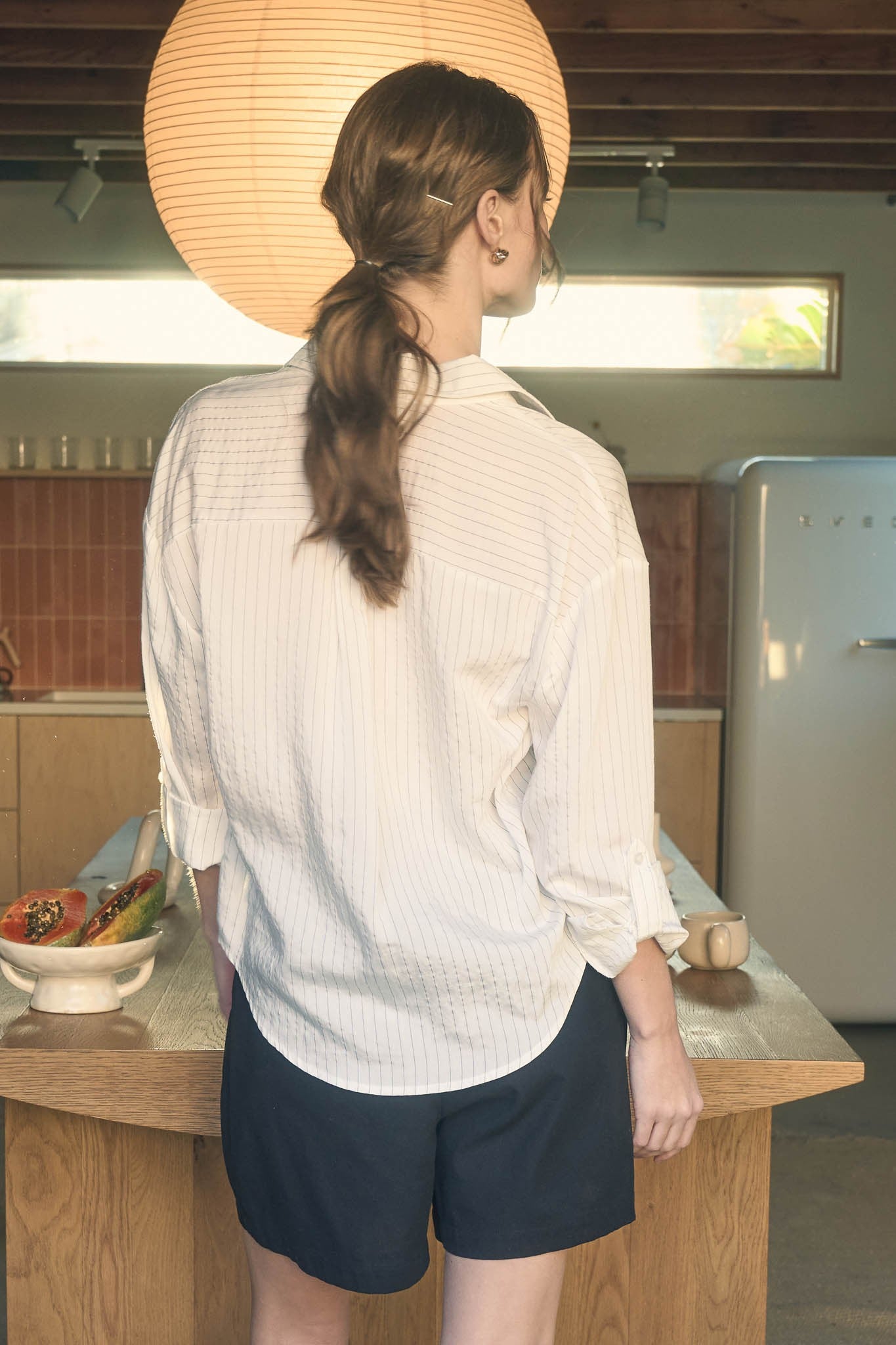 Pinstripe Button Down