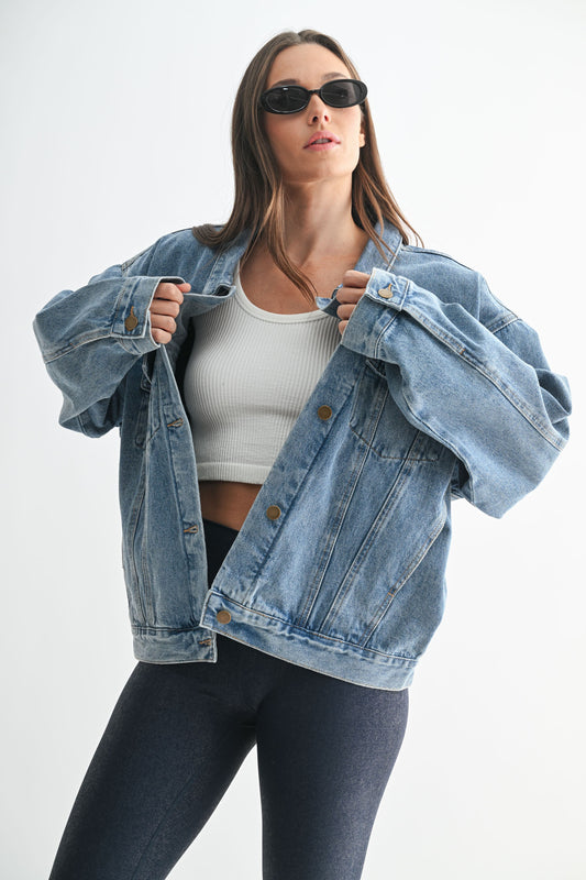 Boxy Cut Denim Jacket