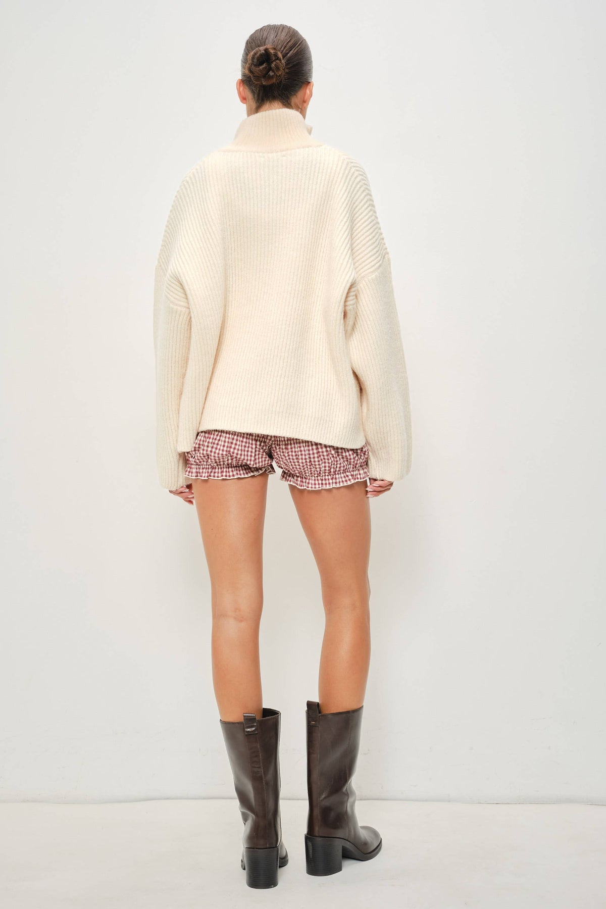 KANNA MOCK NECK ZIP UP JACKET