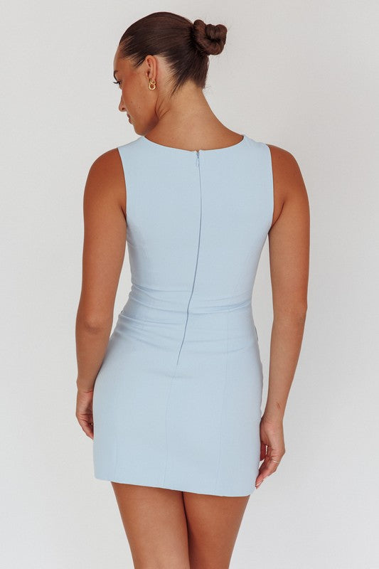 Something Blue Fitted Dress
