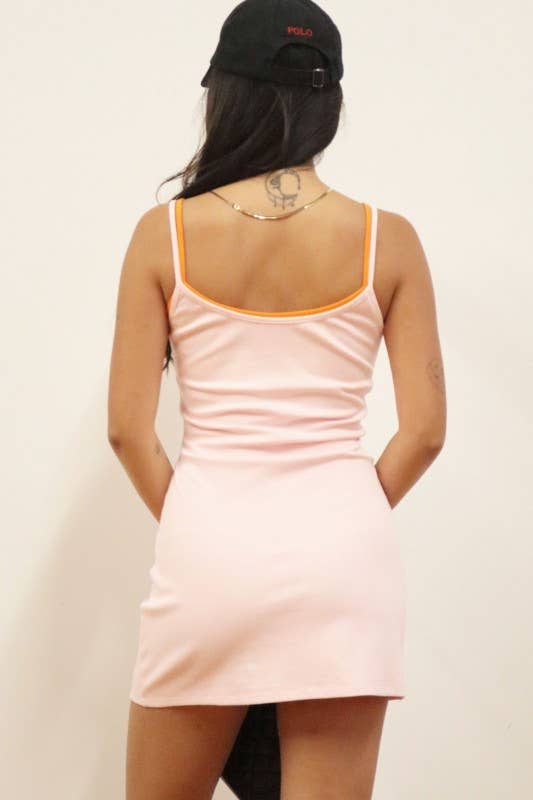 Ringer Strap Mini Dress
