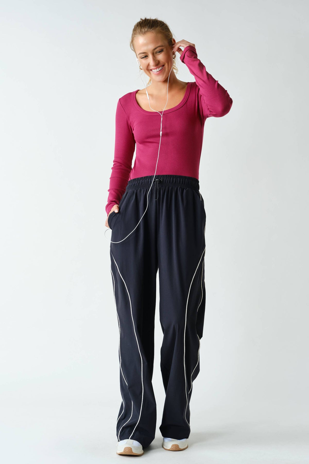 Curved Classic Track Pants (PREORDER 10.8.26)