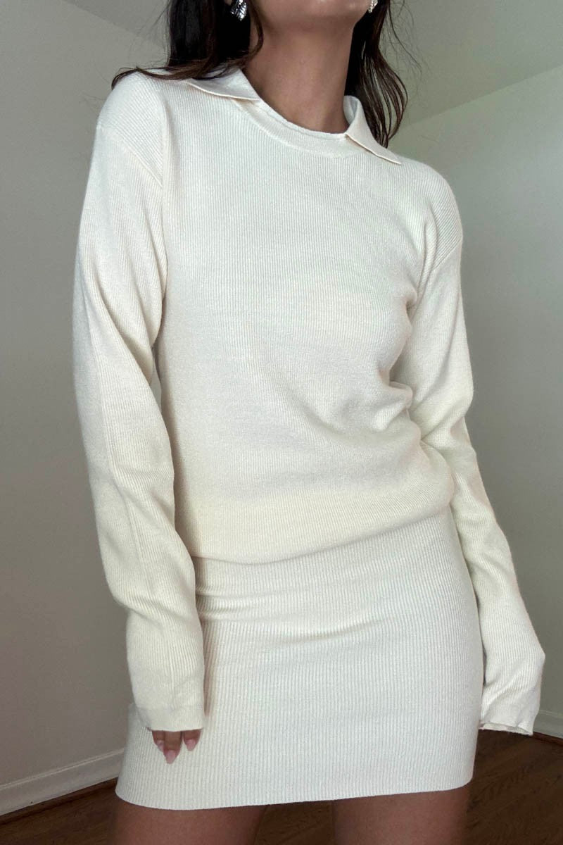 The Connie Cream Sweater SET