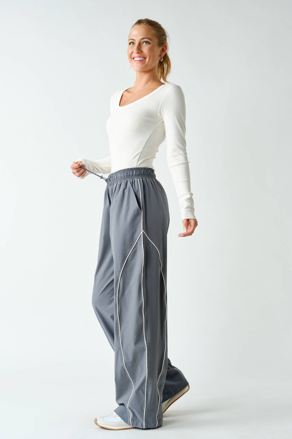 Curved Classic Track Pants (PREORDER 10.8.26)