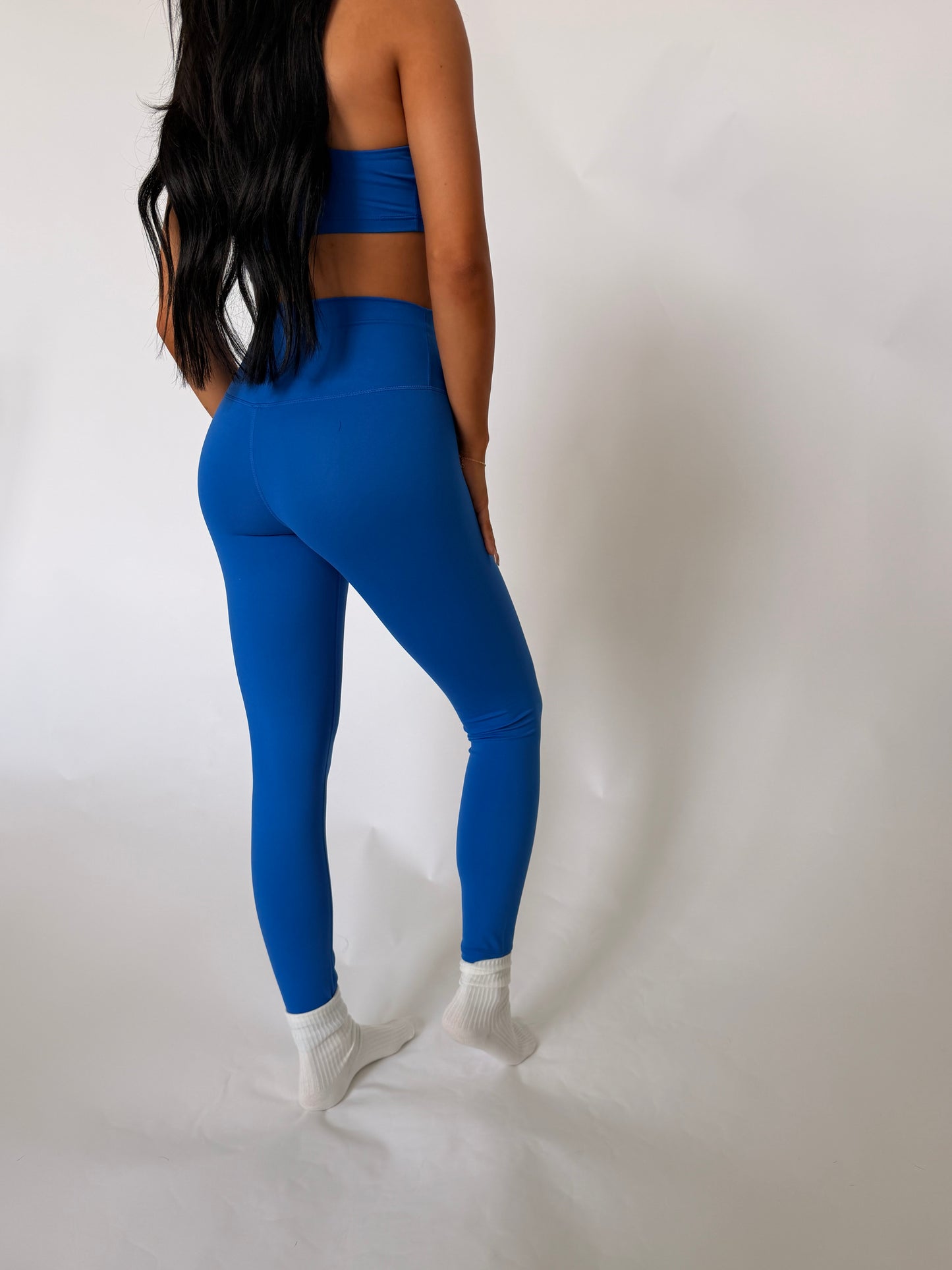 Cloud Contour High-Waisted Leggings | Deep Indigo