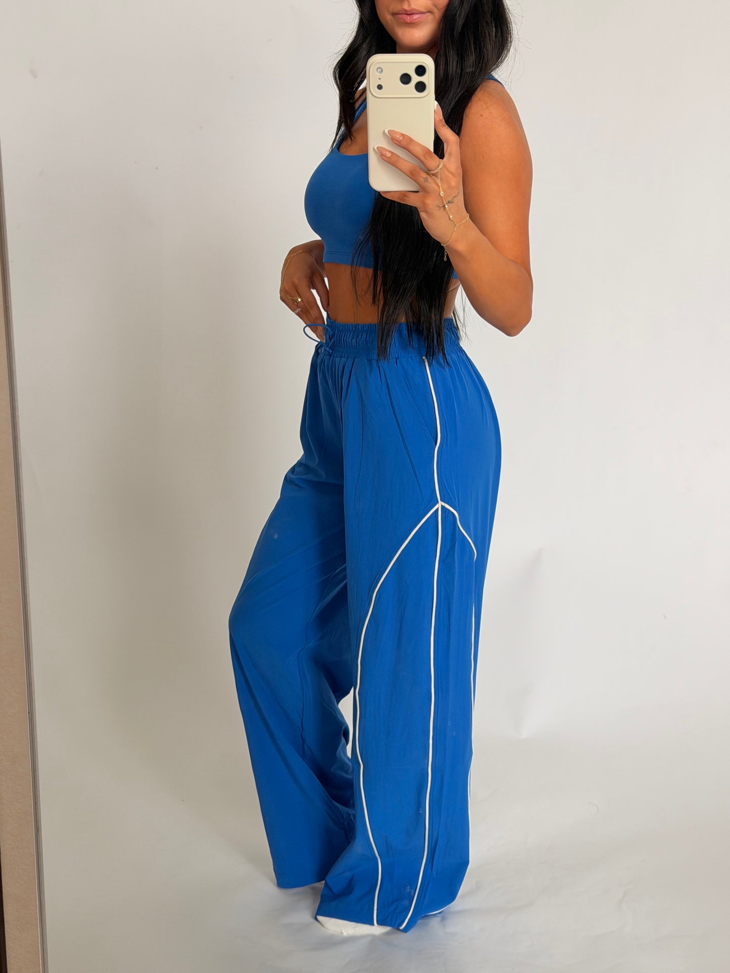 Curved Classic Track Pants | Deep Indigo