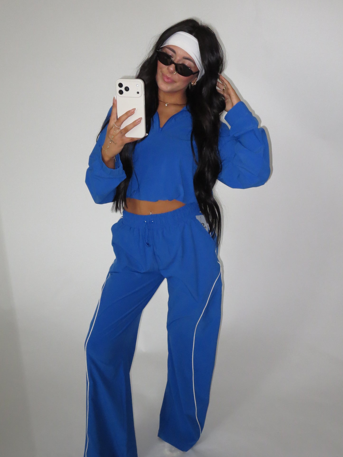 Curved Classic Track Pants | Deep Indigo