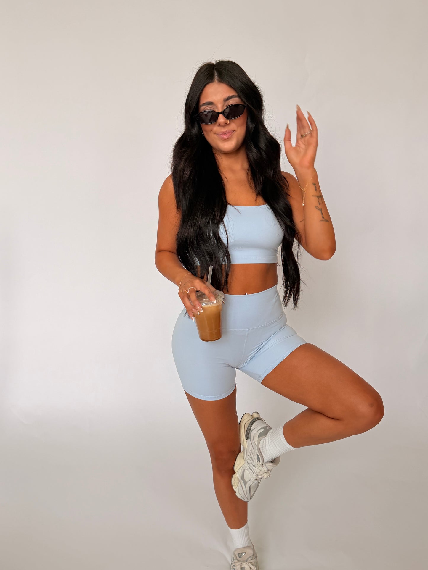 Cloud Sports Bra | Pale Blue