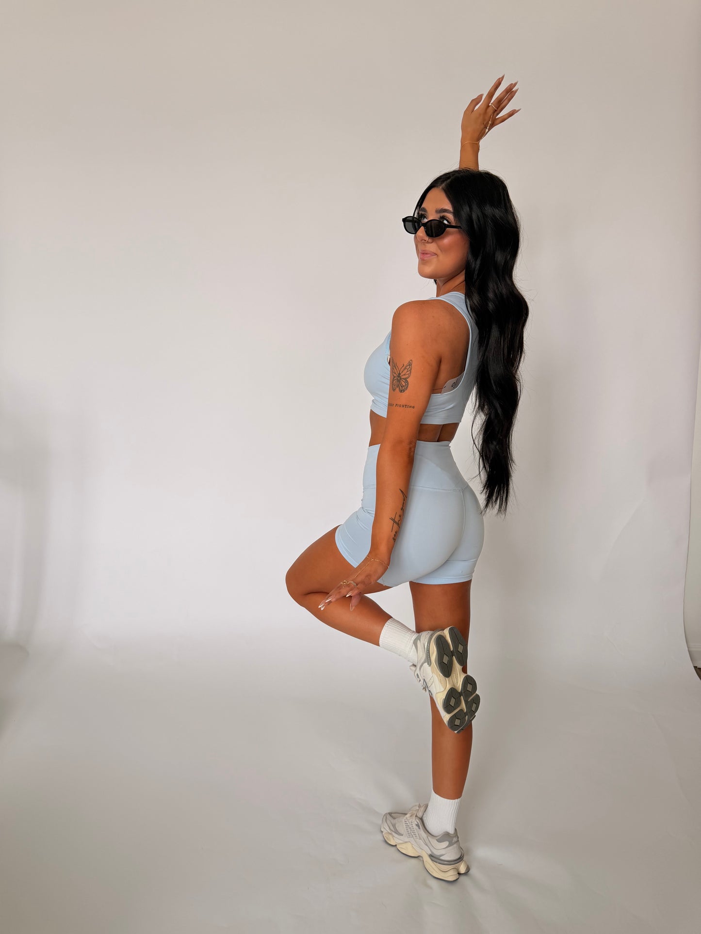 Cloud Contour Shorts | Pale Blue