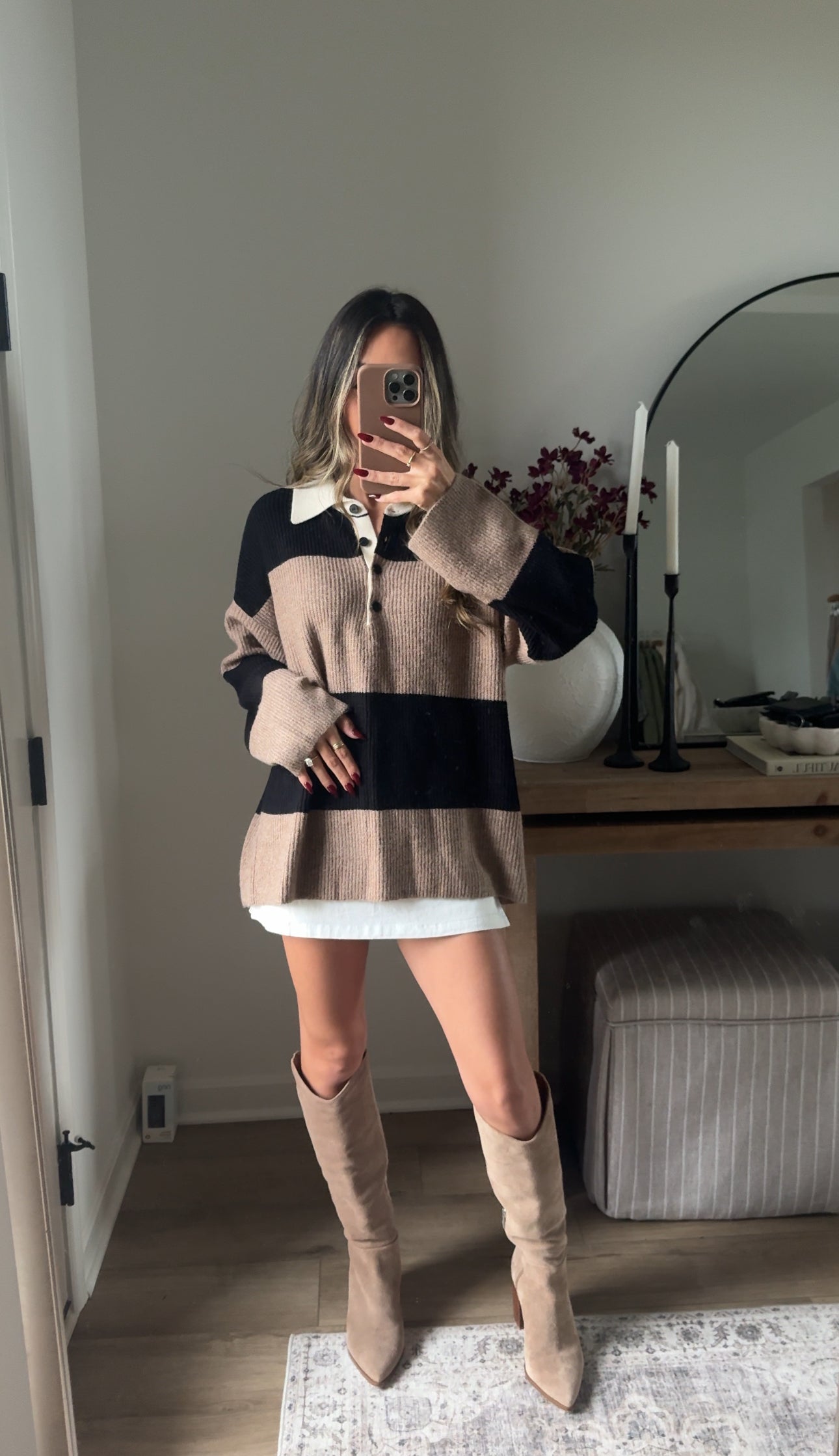 Cafe au Lait Knit Sweater