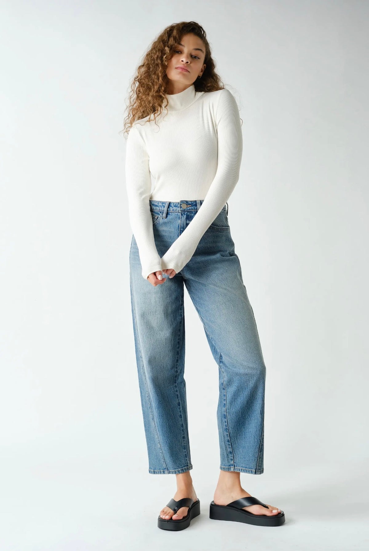 Micro Ribbed Long Sleeve Turtleneck (PREORDER 10.8.26)