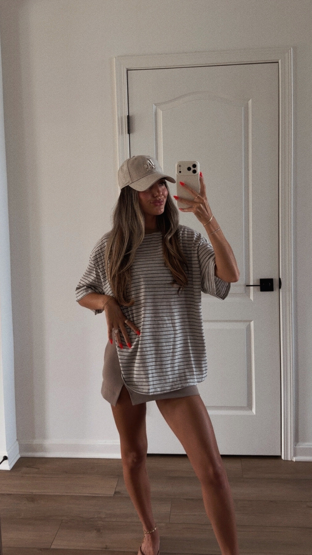 PIA STRIPED OVERSIZED TEE