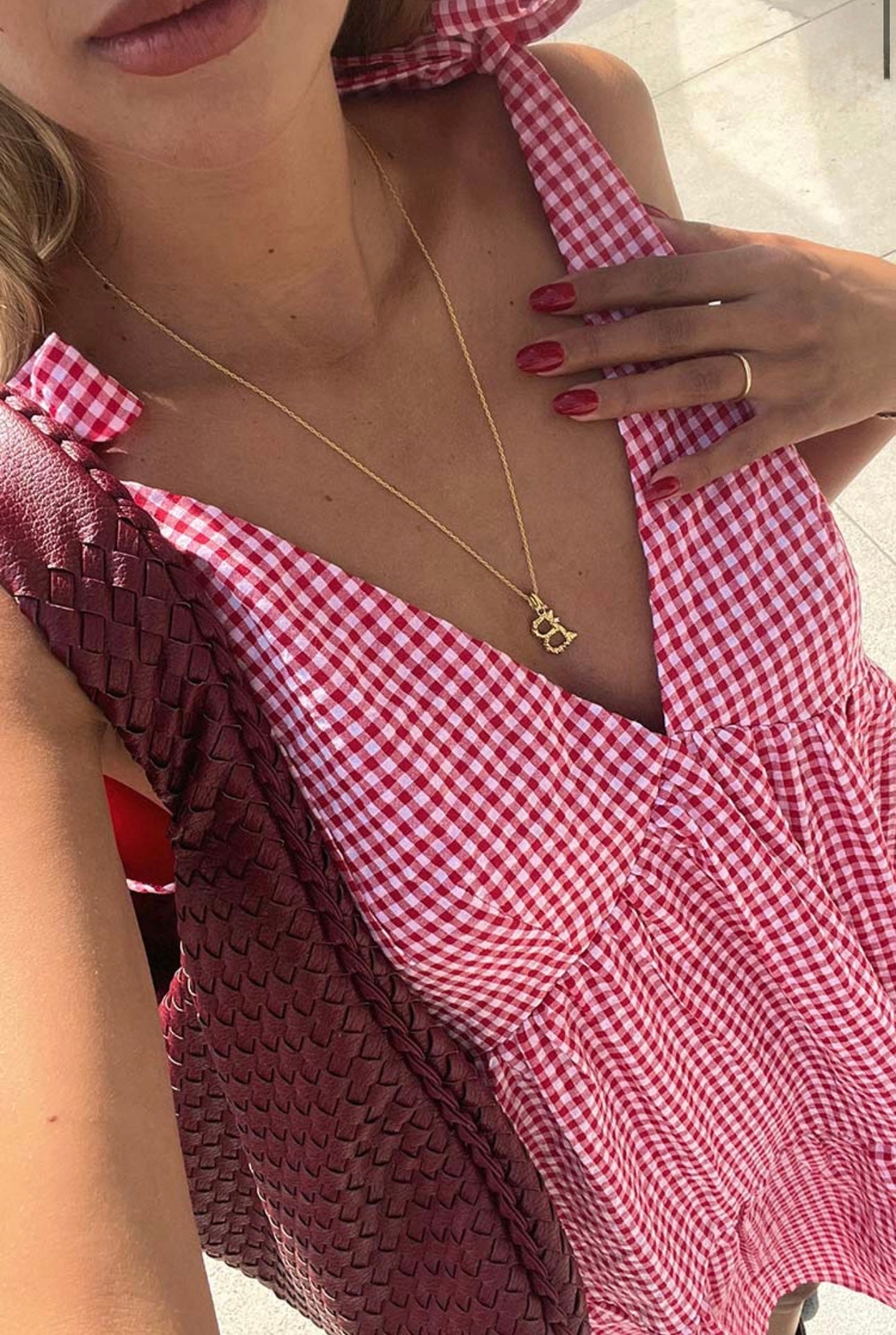 Cove Garden Gingham Dress