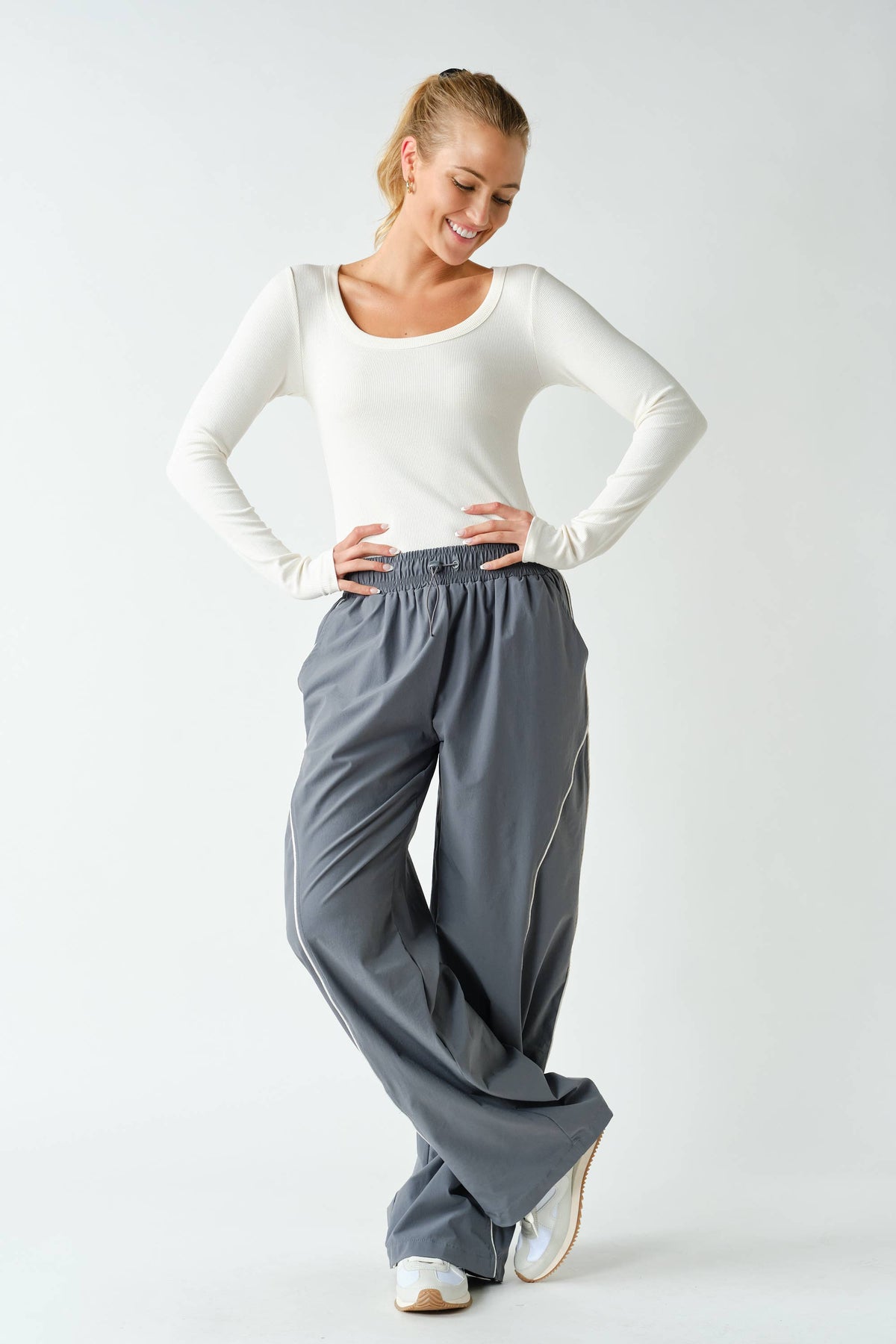 Curved Classic Track Pants (PREORDER 10.8.26)