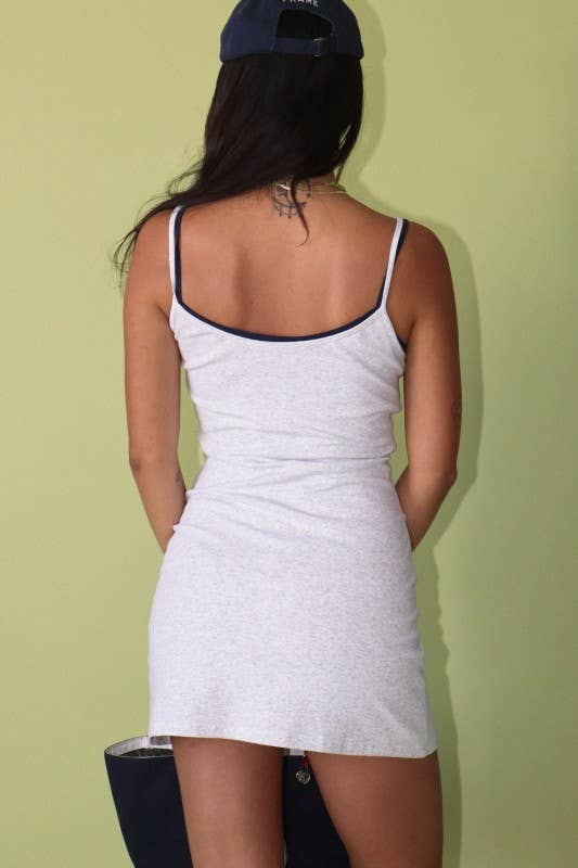 Ringer Strap Mini Dress
