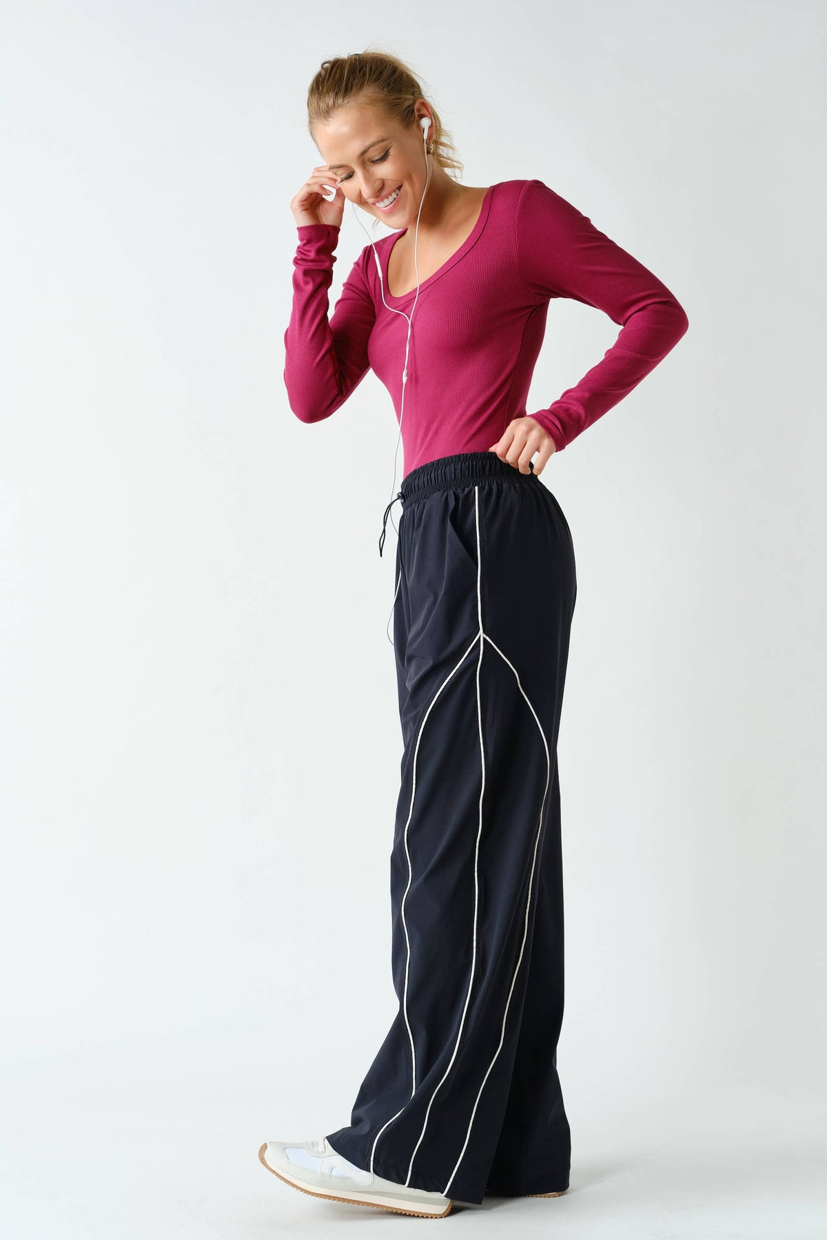 Curved Classic Track Pants (PREORDER 10.8.26)