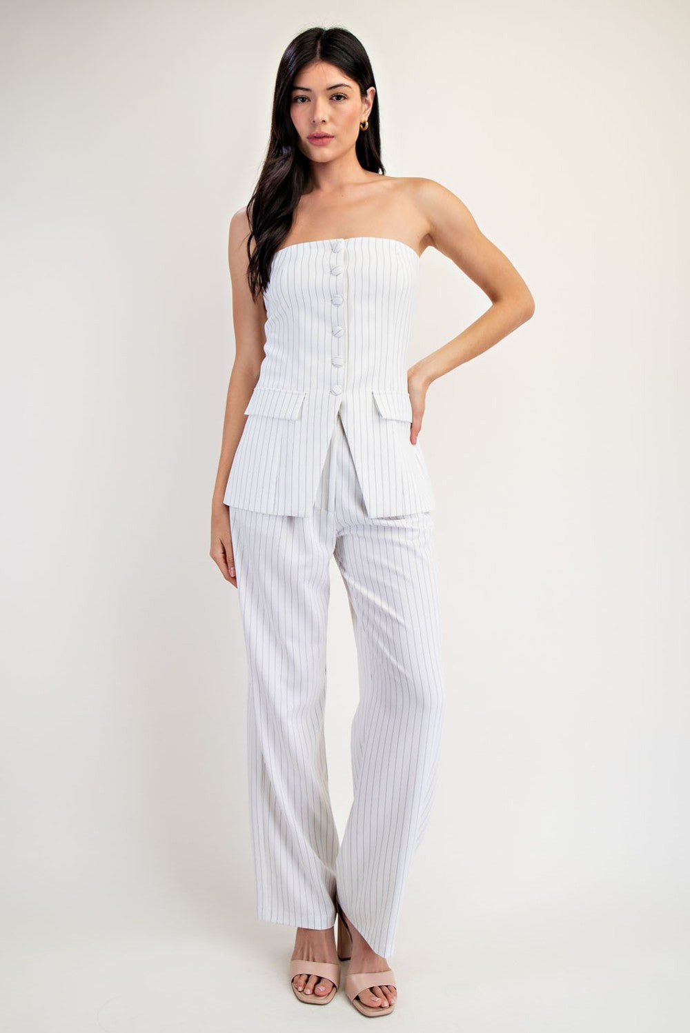 City Nights Pinstriped Pants